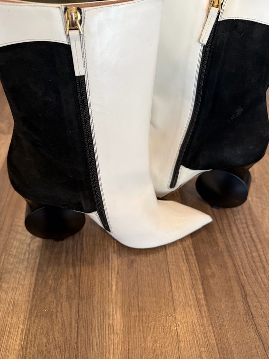 Tory Burch Shoes - TORI SOUDAN Julee Ankle Boot Black White size women’s 40 / 9 designer